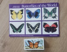 BROOKE BOND PG TIPS CARD SET BUTTERFLIES OF THE WORLD & EMPTY UNUSED ALBUM. VGC.