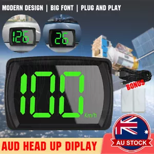 Universal Car Digital GPS Satelite Speedo Speed KMH HUD Head Up Display DM AU - Picture 1 of 12