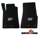 2013 2014 Shelby Mustang 2pc Black Classic Loop Floor Mats - Shelby GT Logo