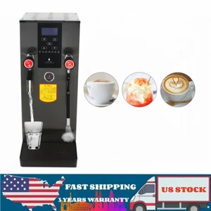 2500W Commercial Steam Water Boiling Machine Espresso Coffee Milk Foam Maker 12L - Picture 1 of 7