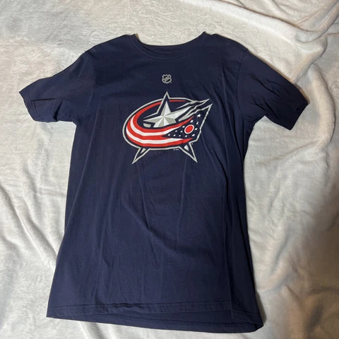Columbus Blue Jackets NHL Reebok Jack Johnson #7 Size M Cover