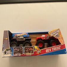 Hot Wheels Monster Jam Rev Tredz 2-Pack Son Una Digger & Backdraft