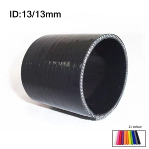 Manguera acopladora de silicona turbo/admisión recta de 13 mm a 13 mm negra - Imagen 1 de 6