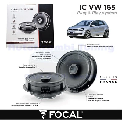 Lautsprecher Hinten Focal Plug Und Play Ic VW 165 120w für VW Polo 6R - Bild 1 von 4