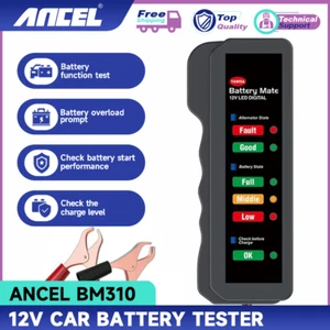 BM310 12V Digital 6 LED Pantalla Analizador Diagnóstico Auto Coche Batería Carga Probador - Imagen 1 de 14