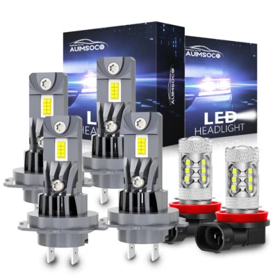 For Volkswagen Beetle 2006-2011 6X LED Headlight Kit Hi Low Beam Fog Light Bulbs - Image 1 of 4