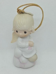 Precious Moments But Love Goes Forever Ornament 1980 Figurine Angel - Picture 1 of 5
