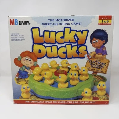 Lucky Ducks Game Battery Operated Vintage Board Milton Bradley Tested Works! - Image 1 of 4