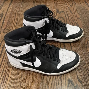 NIKE Air Jordan 1 Retro High Og Mens Shoes Size 12 Black/White - Picture 1 of 9