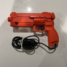 Stunner Gun For Sega Saturn Vintage Orange Light Gun MK-80113