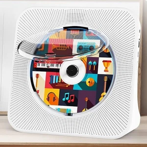 Bluetooth CD Player Tragbarer eingebauten HiFi Lautsprechern Desktop-CD-Player - Bild 1 von 24