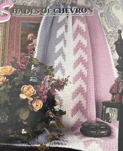 CROCHET Annie’s Afghan Quilt Club ~ “Shades Of Chevron Afghan” ~ PATTERN ~ - Picture 1 of 3