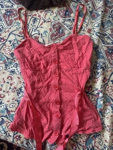 Girls Medium Red Top - Picture 1 of 4