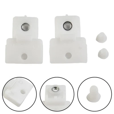 2x Clips White Door Glass Track Clip For Isuzu D-Max For Holden 1 Pair LH+RH UK - Image 1 of 4