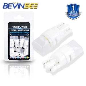 10x T10 194 168 LED Bulbs Bright White Car Parking Reverse Number Plate Lights - Picture 1 of 11