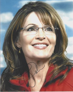 Foto real firmada a mano de Sarah Palin #1 certificado de autenticidad autografiada por el gobernador republicano de Alaska McCain - Imagen 1 de 2
