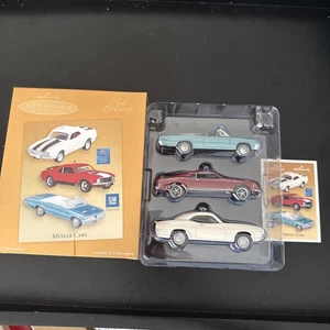 Hallmark Muscle Cars Club Exclusive Ornaments Mustang GTO Camaro 2005 Keepsake - Picture 1 of 9