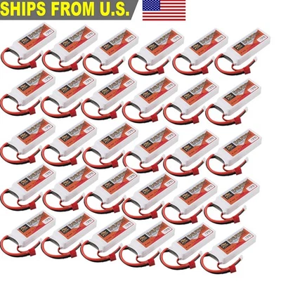 7.4V 2200mAh 35C 2S LiPo Battery Deans T Plug For RC Car Boat Helicopter Drone - Image 1 of 4