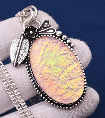 Ciondolo gioiello fatto a mano in argento sterling 925 pietra preziosa... - Immagine 1 di 4