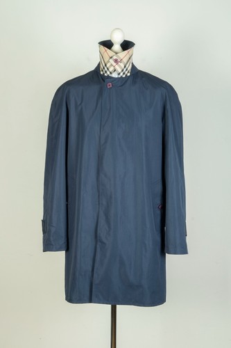 Giacca trench uomo Burberry London Navy impacchettabile leggero taglia UK 50