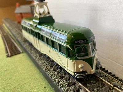 Corgi Blackpool Brush 'Sun Saloon'  Tram green/cream,  immaculate HO/OO - Image 1 of 4