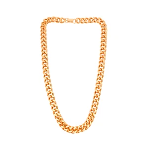 Collar de cobre puro cadena de eslabones cubanos sólido artritis pesada jinete para hombre 24 pulgadas - Imagen 1 de 7