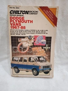 Chilton No. 6934 Dodge Plymouth Vans 1967-1988 Repair Manual - Picture 1 of 14