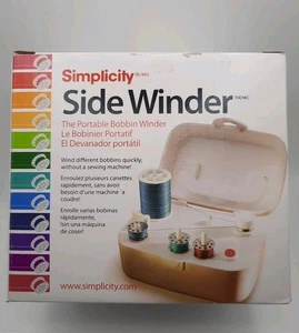 simplicity side winder portable bobbin winder with box power cord instructions - Picture 1 of 3