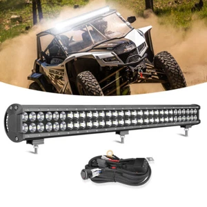 28" LED Light Bar Dual Row Spot Flood Combo Work Driving Truck UTV ATV 27"+Wire - Bild 1 von 12