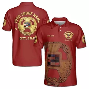 Custom Royal Arch Past Grand High Priest York Rite Herren Poloshirt S-5XL - Bild 1 von 5