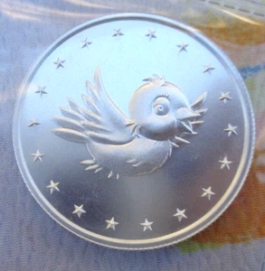 1/2 oz. 2018 Mint Markers BIRDIE Limited Edition 30mm BU Medaillen .999 Feinsilber - Bild 1 von 6