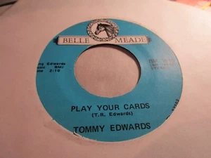 TOMMY EDWARDS   ultra rare 45   only 1 up    vg+ 45rpm  a74 - Imagen 1 de 2