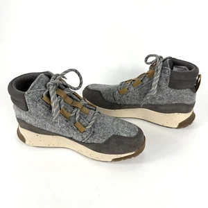 Chaco Shoes Womens 7 Gray Wool Borealis Ledge Waterproof Casual High Ankle Boot - Picture 1 of 11