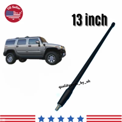 13'' Mast Replacement Radio AM/FM Aerial Black Antenna For Hummer H2 2003-2009 - Image 1 of 3