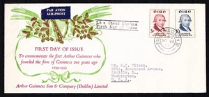 IRELAND 1959 Guinness Brewery (167-168) . First Day Cover - Picture 1 of 1