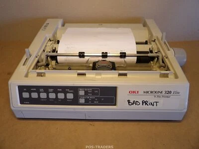OKI Microline 320 Elite 9-Pin Impact Dot Matrix Printer Parallel - CR vuoto - Immagine 1 di 4