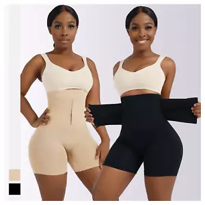 Fajas Colombianas pantaloncini donna corsetto body shaper controllo pancia vita alta mutandine - Foto 1 di 16