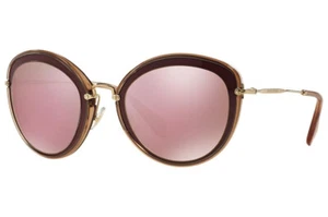 MIU MIU SUNGLASSES MU50RS TKW4M2 BORDEAUX / PIMK MIRROED 54MM - Picture 1 of 3