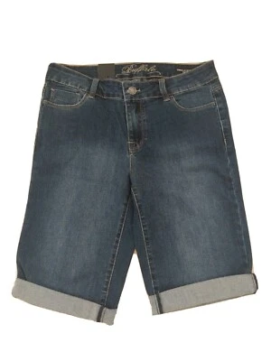 NWT Buffalo David Women Shorts SAMUELLA 6/28 Mid Rise Bermuda Medium-Dark - Image 1 of 4