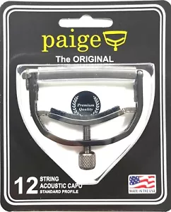 Paige Capo 12 Saiten schwarz P12E für 12 Saiten Gitarren - Bild 1 von 5