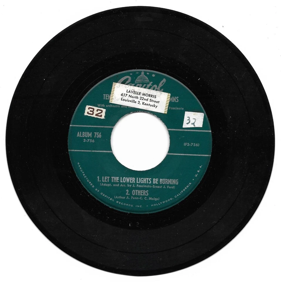 Tennessee Ernie Ford: "Hymns - Part 3" - VG '56 EP - plays close to NM! Foto 1 de 1