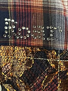 Roar Women’s L Western Shirt Copper Accents And Flip Cuffs (L) - Picture 1 of 5