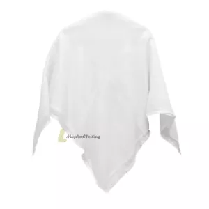 Plain White Muslim Men's Shawl Scarf Shemagh Attire Voile Almas 121 x 108cm - Picture 1 of 3