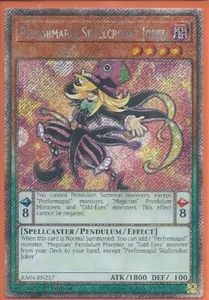 Yugioh Performapal Skullcrobat Joker Platinum Secret Rare RA04 - Picture 1 of 1