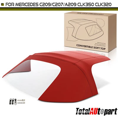 Burgundy Convertible Soft Top for Mercedes-Benz CLK320 CLK500 CLK55 AMG CLK550 - Image 1 of 4