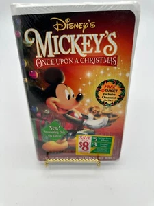 Mickey's Once Upon A Christmas VHS Disney Clamshell New SEALED - Picture 1 of 5