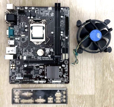 COMBO GIGABYTE GA-H81M-D2V Motherboard with i3 4160 CPU & CPU Cooler - Image 1 of 4