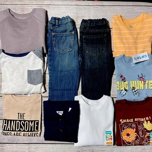 Toddler Boy Lot Of Clothes Size 4T. NWT! 10 Pieces For Fall/Winter. Casual - Picture 1 of 24