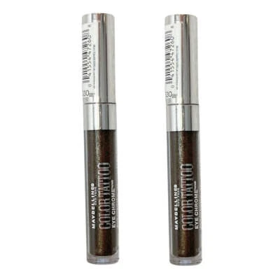 Pack of 2 Maybelline New York Color Tattoo Eye Chrome Eyeshadow, Fool's Gold 530 - Image 1 of 4