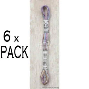 6x DMC Stickgarn Mouline Coloris 517 -4523, 6-fädig, 8m, VPE - Bild 1 von 1